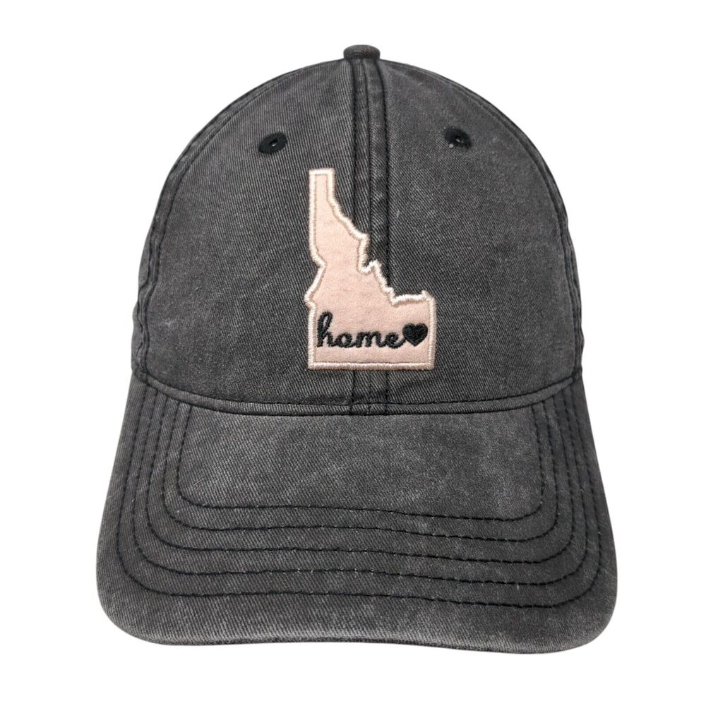 Home Idaho Slideback Hat Gray One Size Adjustable Embroidered 6 Panel Home Free